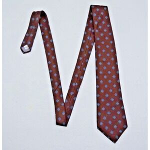 Brown Halston III Made In the USA 100% Italian Silk Necktie
